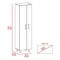 Tuhome Nala Cleaning Cabinet, Double Door Cabinet, Four Legs, Five Shelves, Light Gray/White MZB7676 - alternate 8